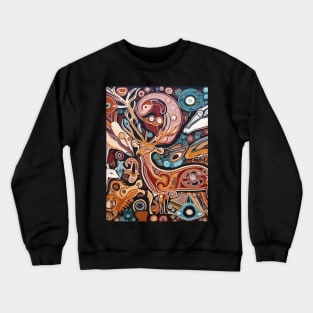 Explore the Cultural Depth: Australian Aboriginal Art and Unique Visual Traditions Crewneck Sweatshirt